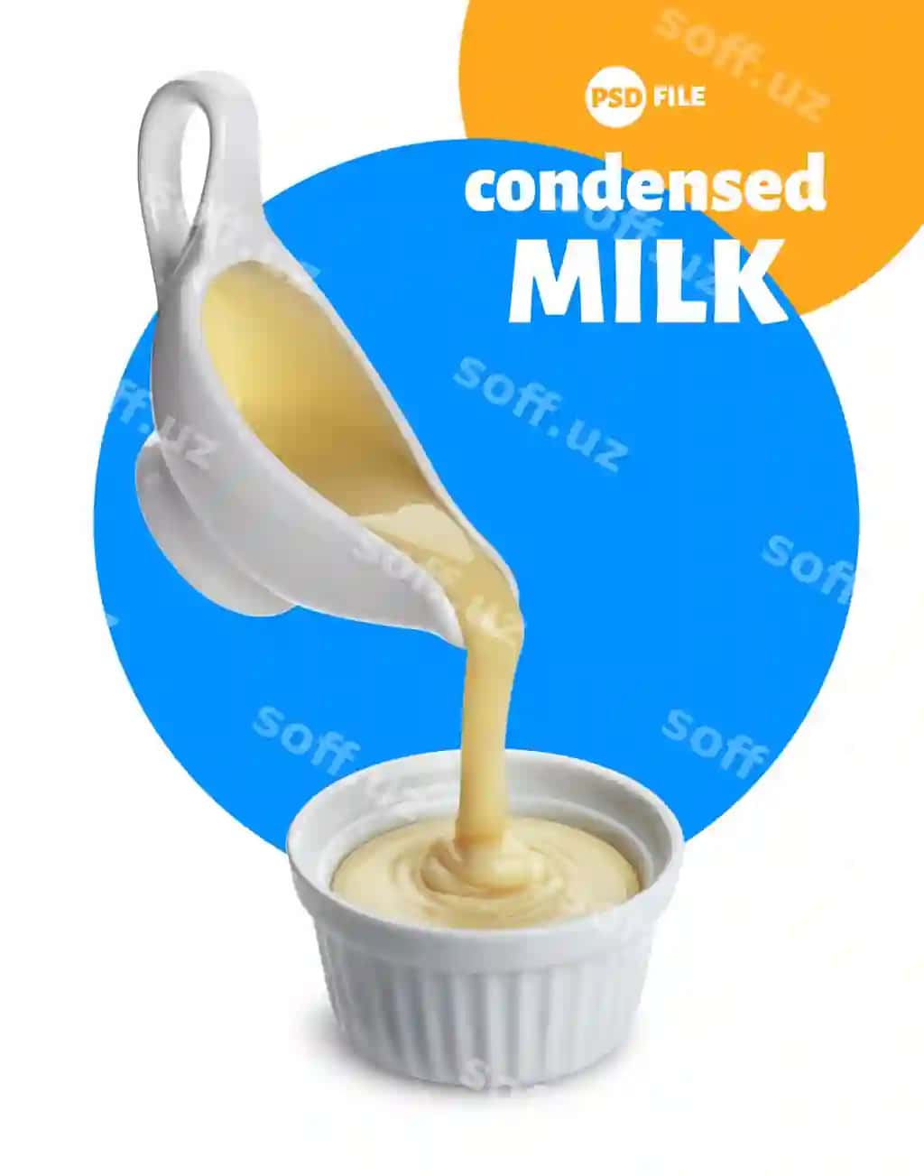 Quyultirilgan sutni izolyatsiya qilingan holda quyish | Pouring condensed milk isolated