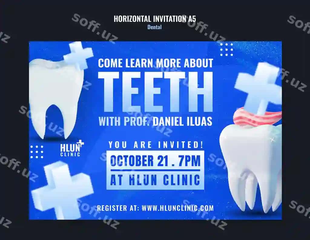 Tish shablon dizayni | Dental template design
