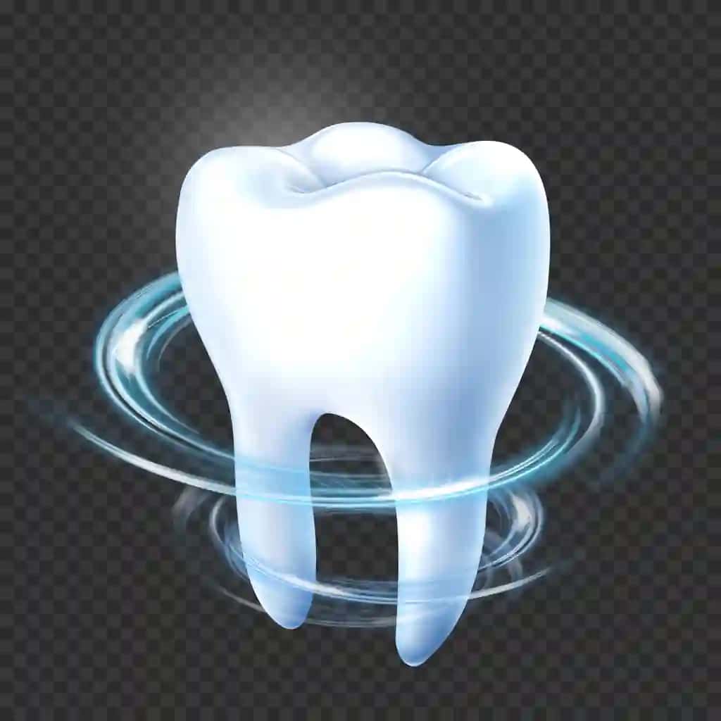 Yaltiroq effektli sog'lom porloq tishlar psd | Healthy shiny teeth with sparkling effect psd