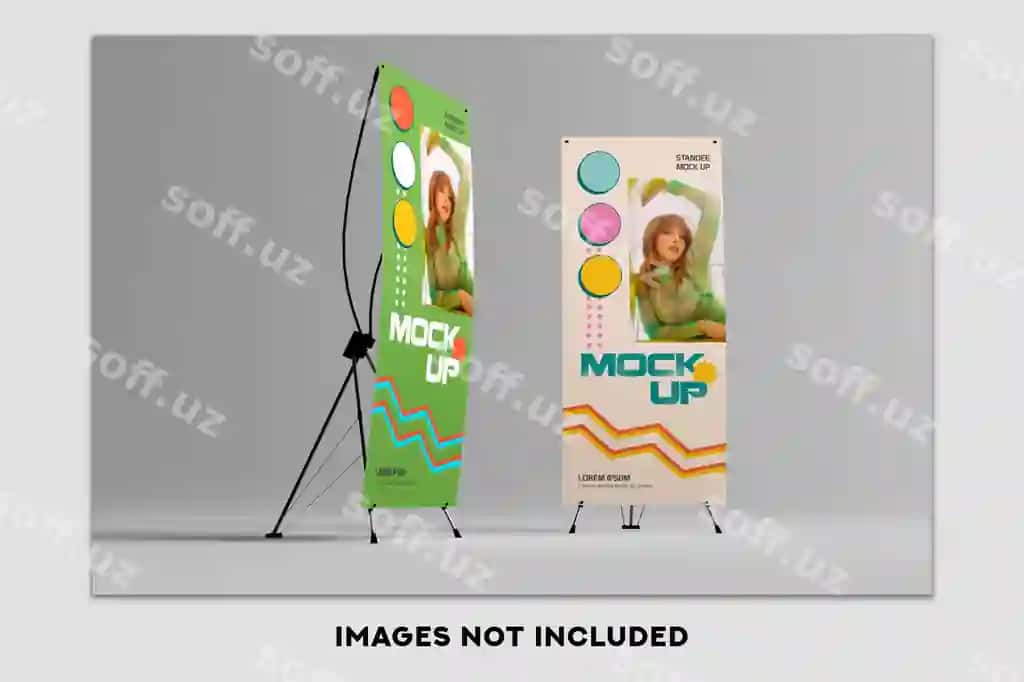 X stend maketi | X standee mockup