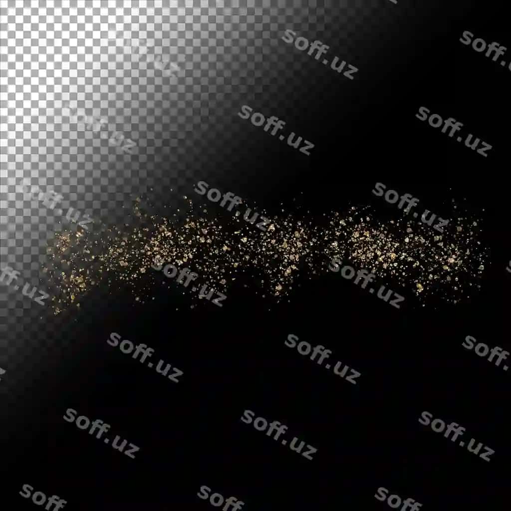 Bepul psd oltin yaltiroq spreyi bezaklari | Free psd gold glitter spray decoration