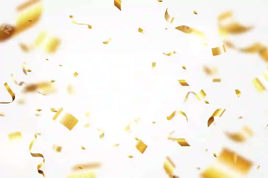 Oltin konfetti vzrivi orqa fonda | Golden confetti explosion background