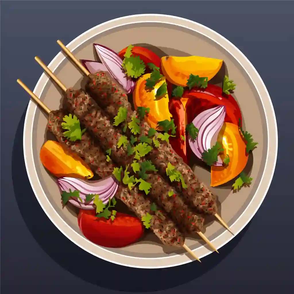Haqiqiy turk taomlari tasviri | Realistic turkish food illustration