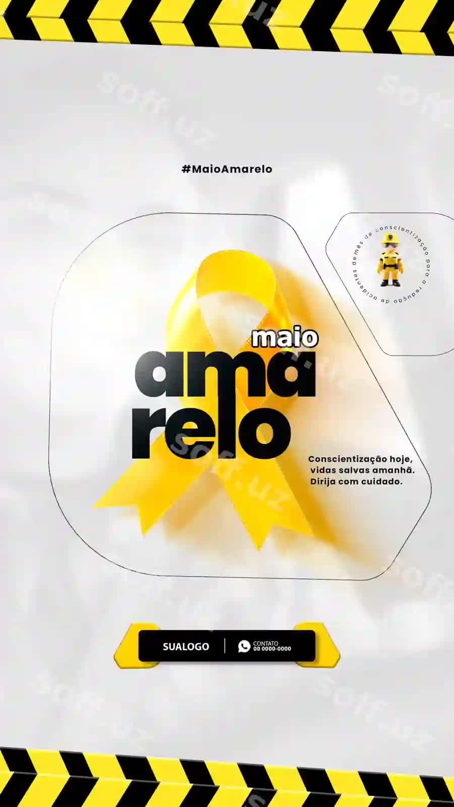 Maio sariq xavfsizlik trafik | Maio de amarelo segurana trnsito