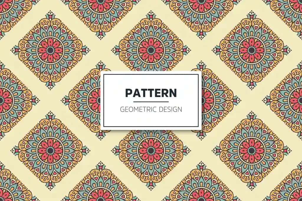 Hashamatli bezakli mandala choksiz naqshli oltin rang vektori | Luxury ornamental mandala seamless pattern gold color vector