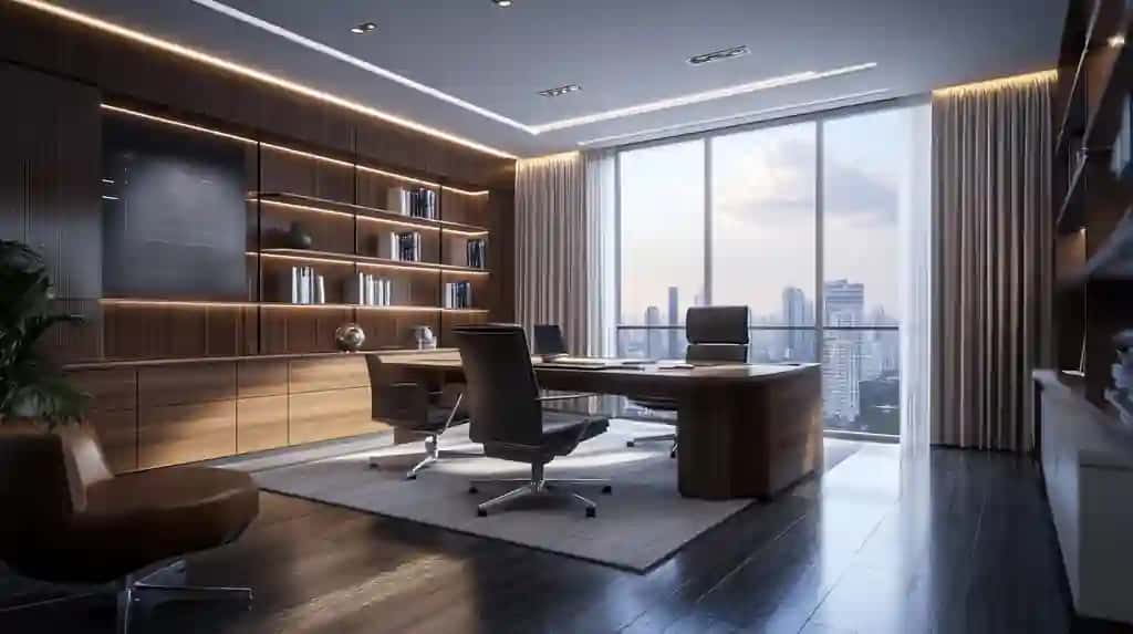 Shahar manzarali xona. Shahar manzarali katta deraza | Room with view city skyline large window with view city