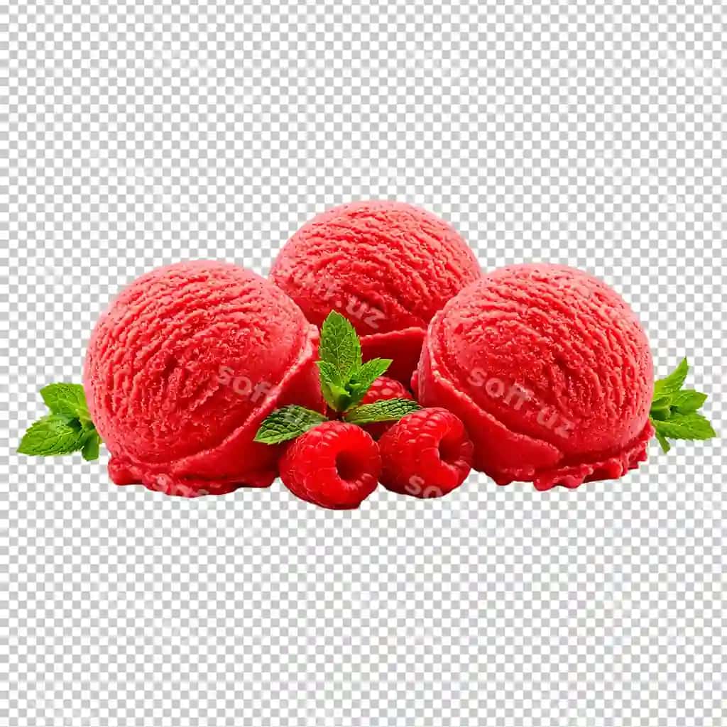 Shirin malinali muzqaymoq yangi nane bilan | Delicious raspberry ice cream with fresh mint
