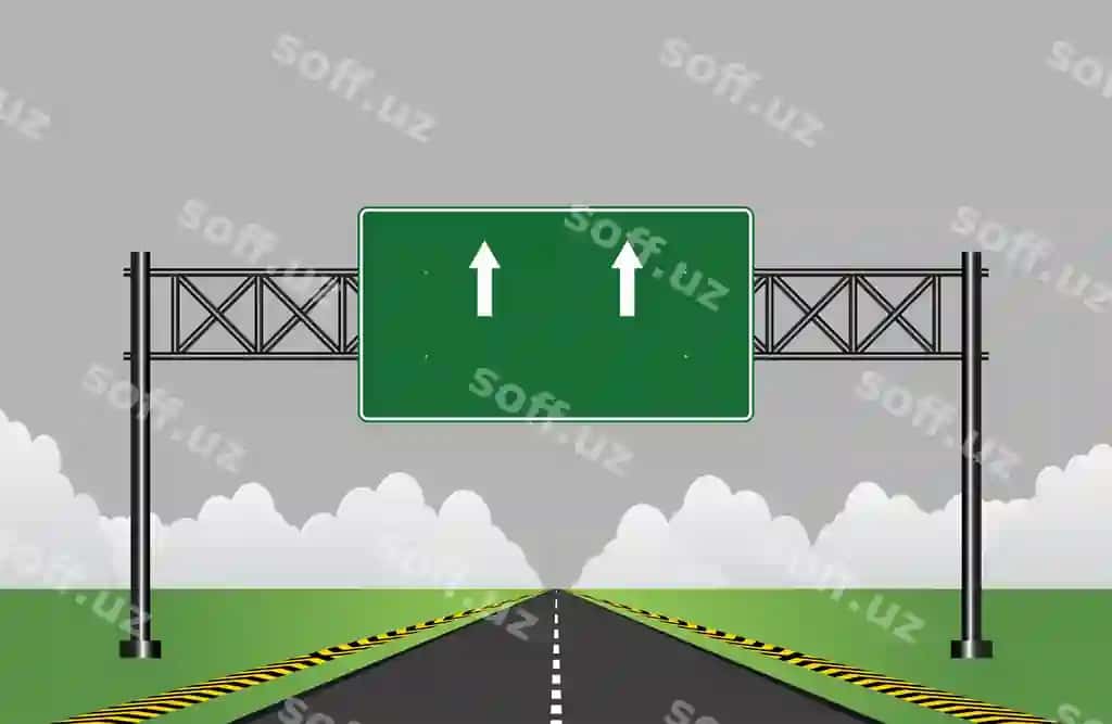 Avtomagistral yo'l belgisi | Road highway sign