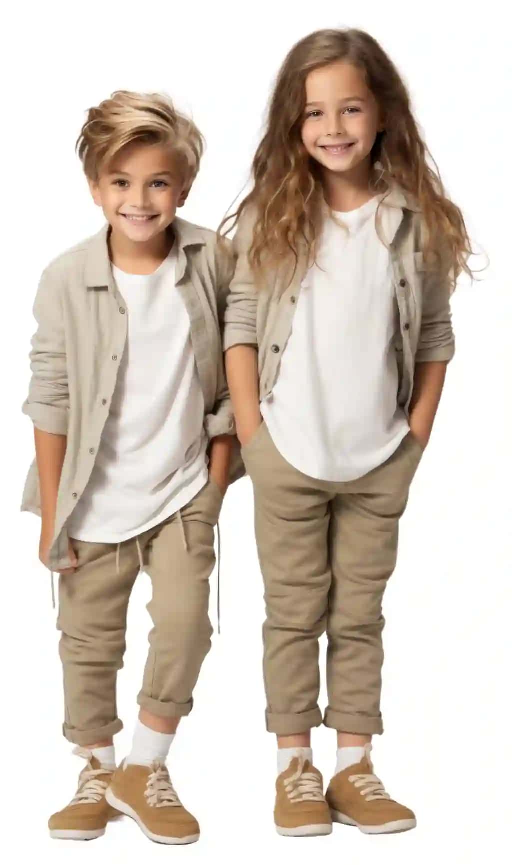 Png baxtli bolalar poyabzali xaki portreti | Png happy children footwear portrait khaki