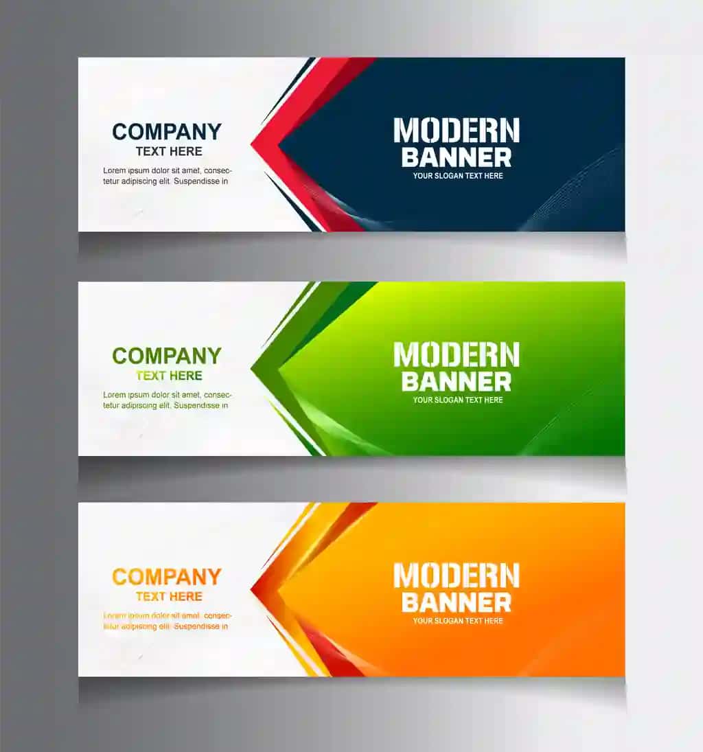 Zamonaviy banner dizayn shablon veb-reklama | Modern banner design template web advertising
