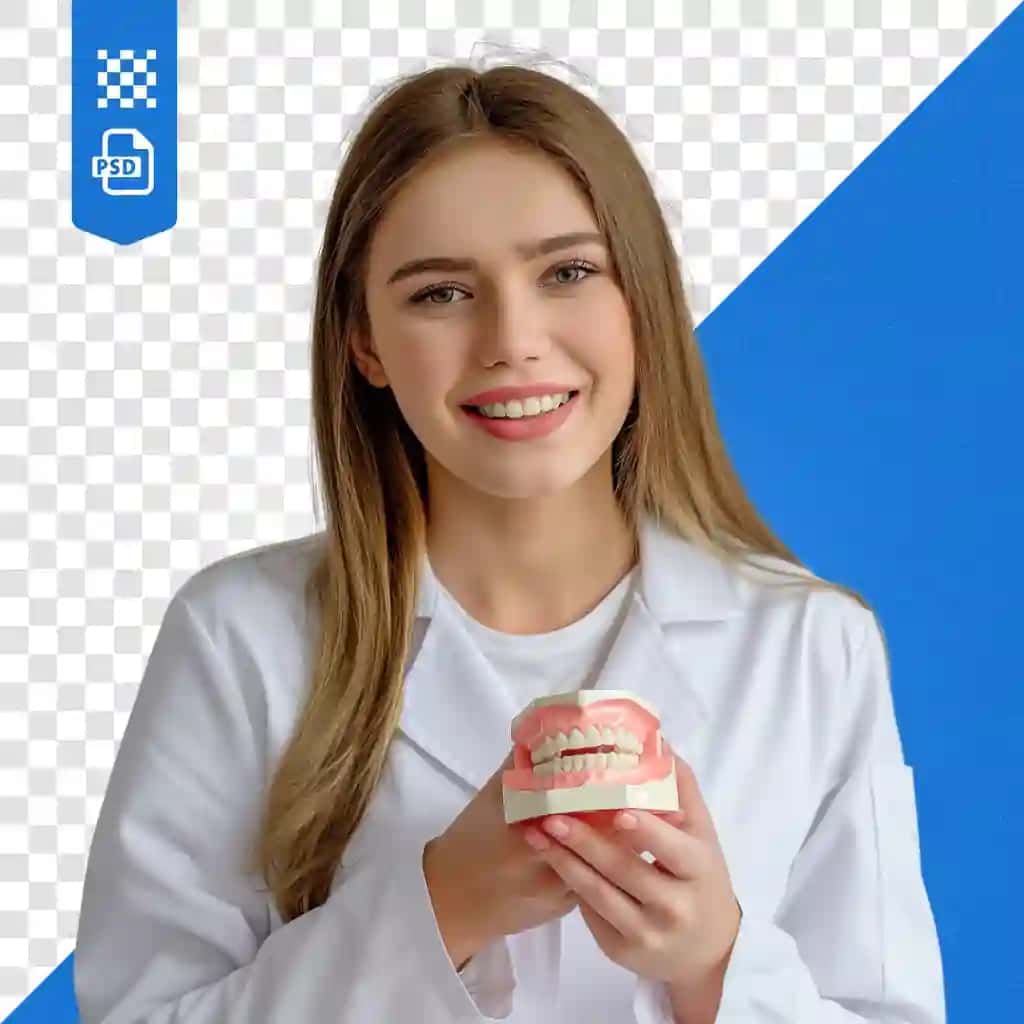 Foto stomatolog shaffof fon | Photo dentist transparent background