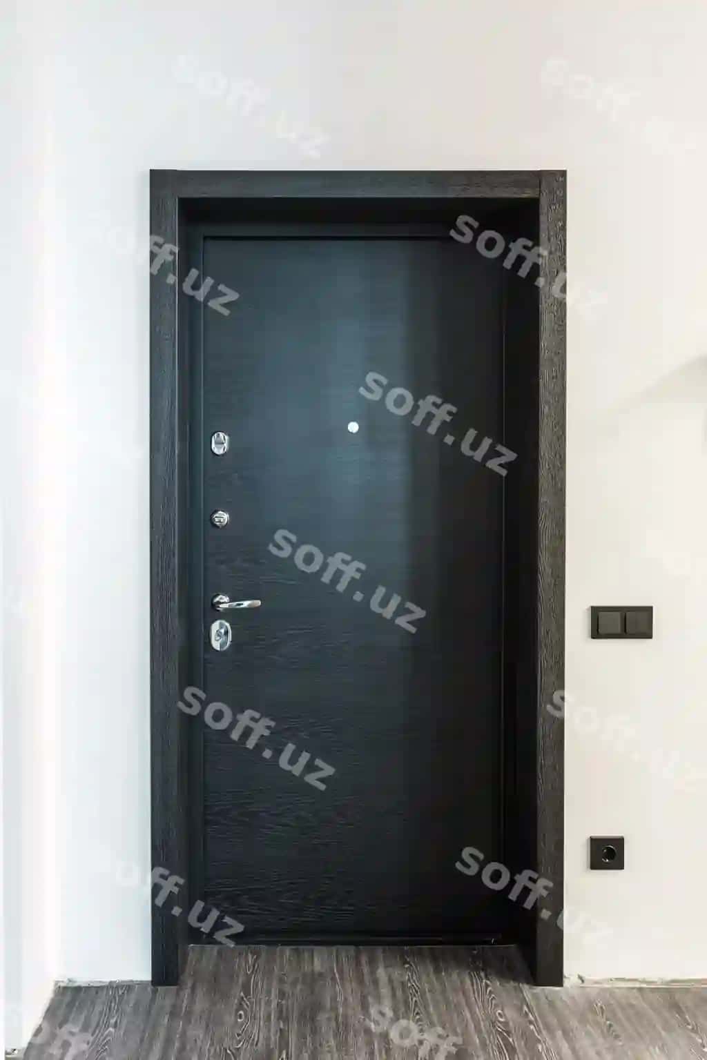 Qora yog'ochli eshta qorong'iq uslub rangi zamonaviy ichki apartamentlar, kvartira, ofis | Black wooden door dark style color modern interior apartments flat office