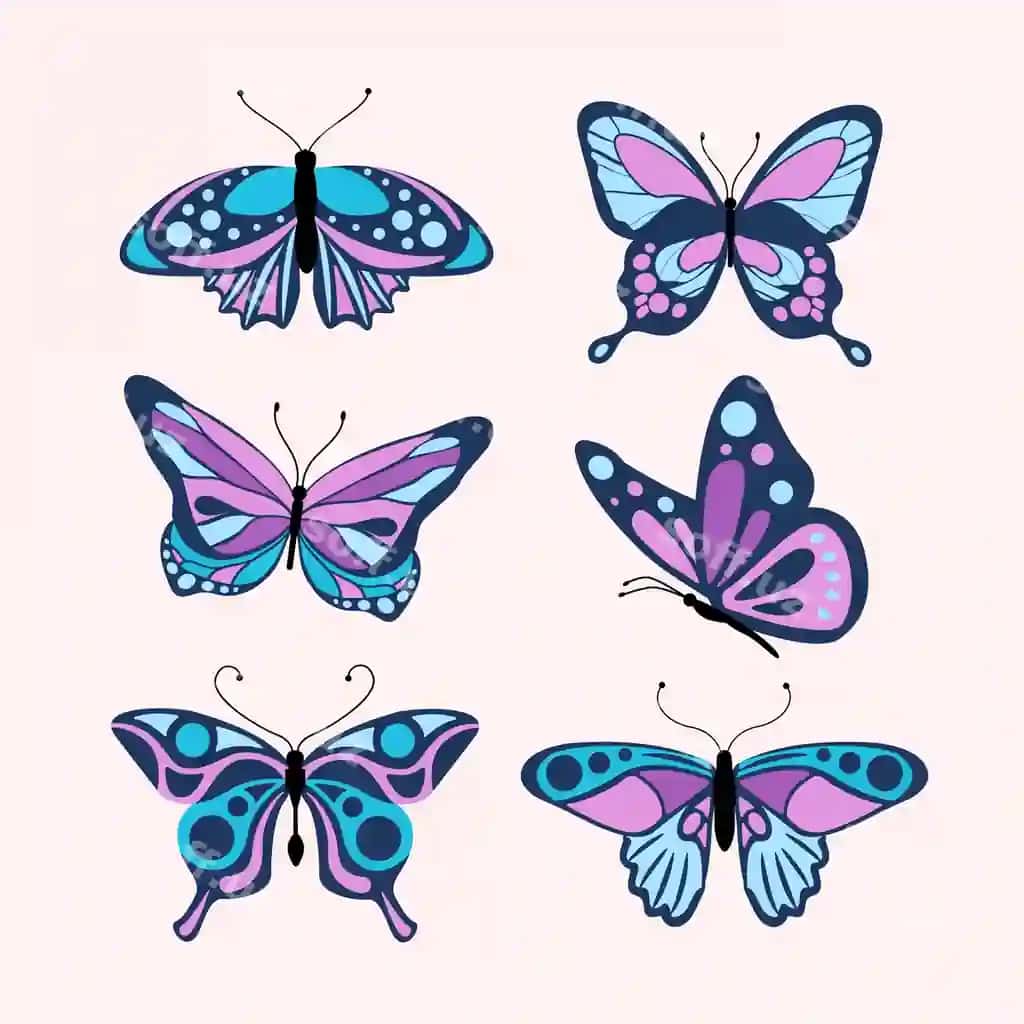 Tekis dizayn murch elementi | Flat design butterfly element