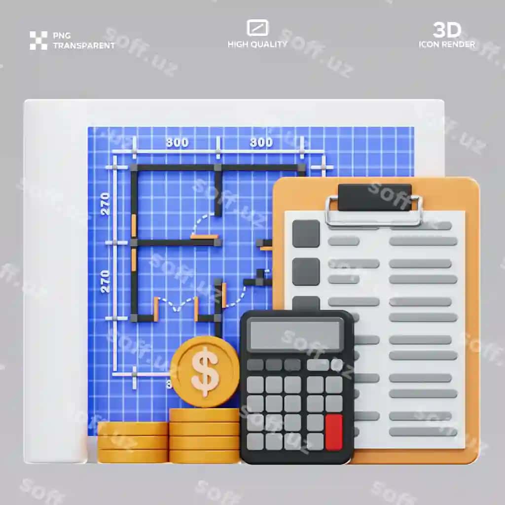 Psd byudjet reja 3d illustratsiya | Psd budget plan 3d illustration