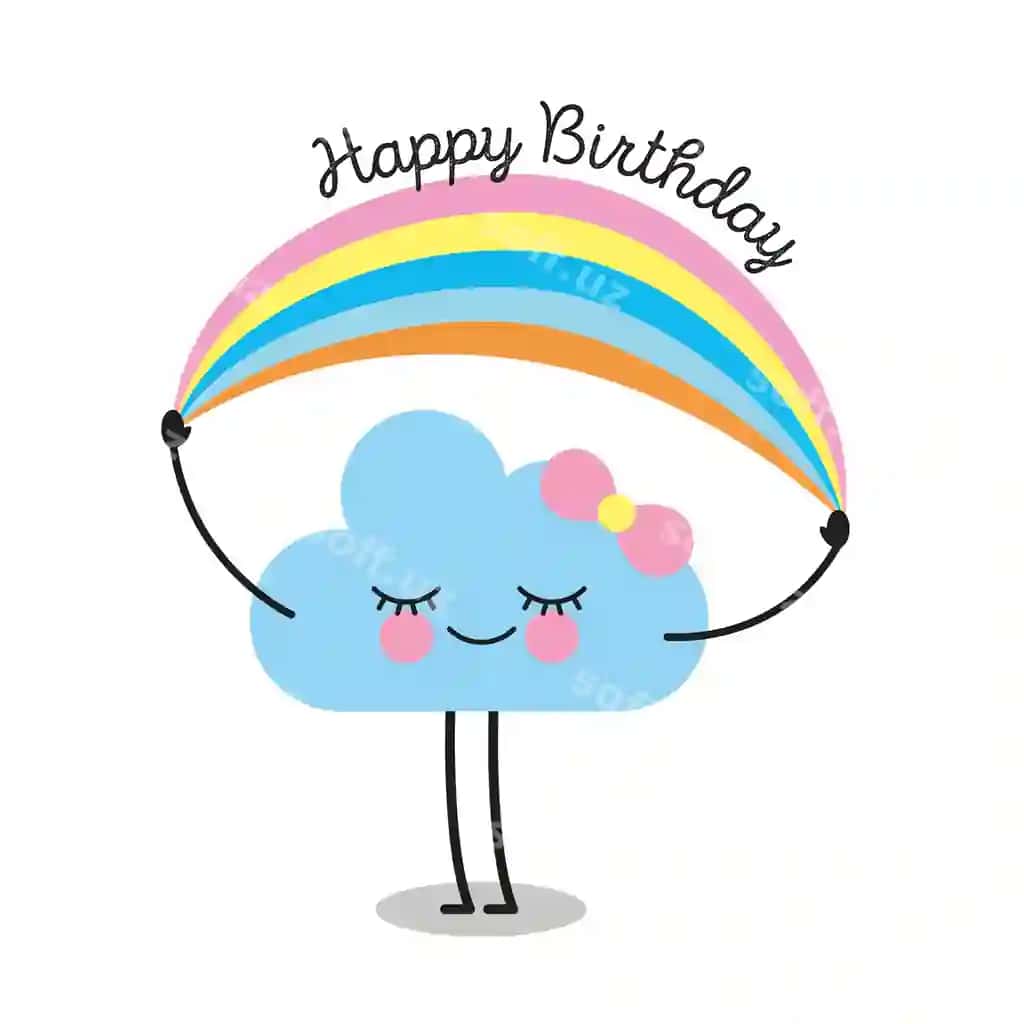 Tug'ilgan kuningiz bilan tabrik kartasi | Happy birthday card