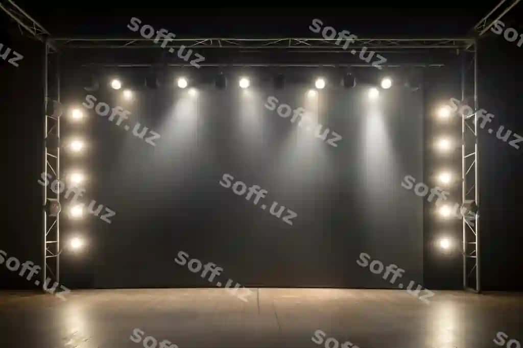 Proyektorli ekranli nusxa ko'chirish maydoni | Projection screen copy space with spotlights