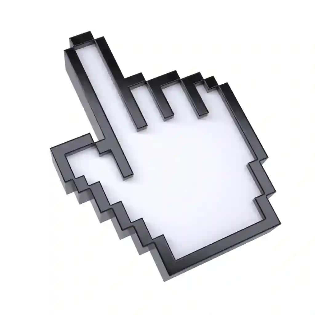 Stillashtirilgan qo'l ko'rsatkichi | Stylized hand pointer