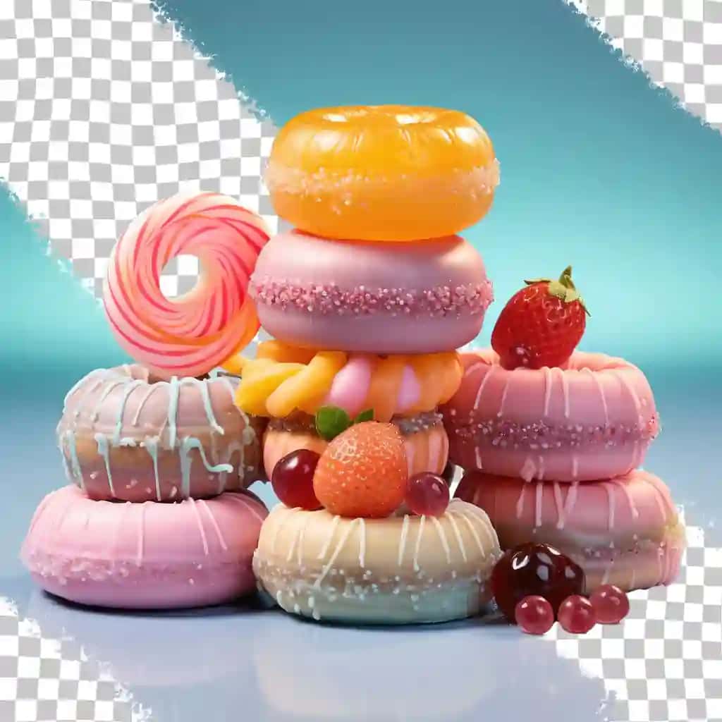 Candy izolyatsiya qilingan qora studiya shaffof fonida suratga olingan | Candy photographed isolated black studio transparent background