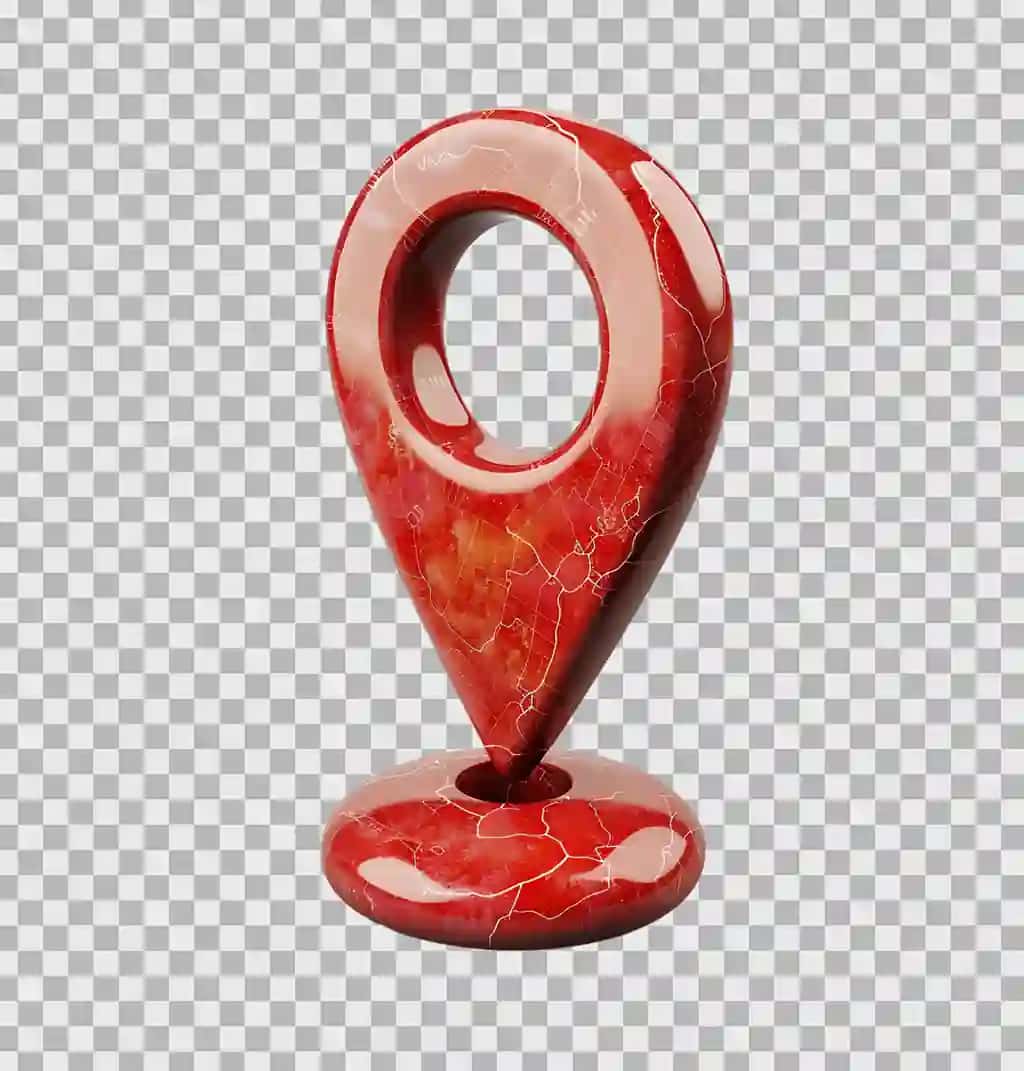 Shisha ignali veb-belgi belgisi 3D izolyatsiyalangan shaffof fon | Glass pin web icon symbol 3d isolated transparent background