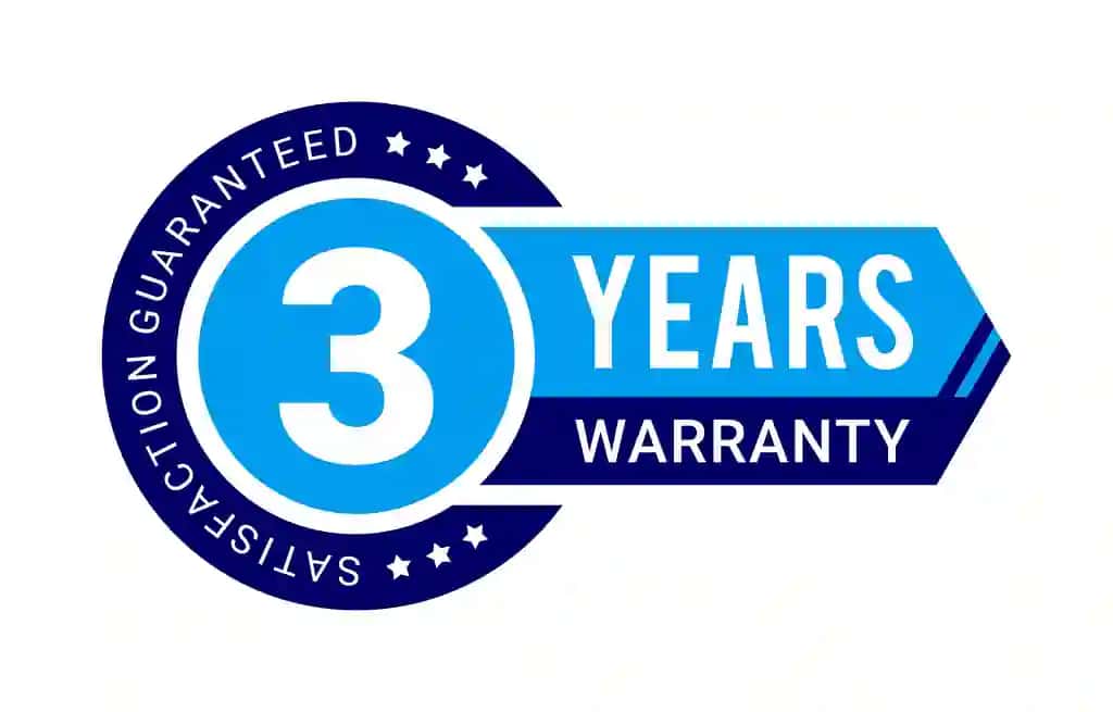 3 yillik kafolat, sifat kafolati, qoniqish kafolati, nishon | 3 years warranty satisfaction guaranteed quality assurance badge