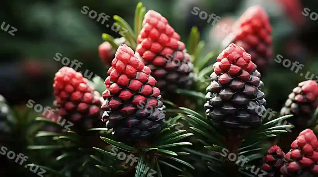 Yelpin darmonlari hd 8k fon rasm stock fotografik rasm | Spruce branches hd 8k wallpaper stock photographic image