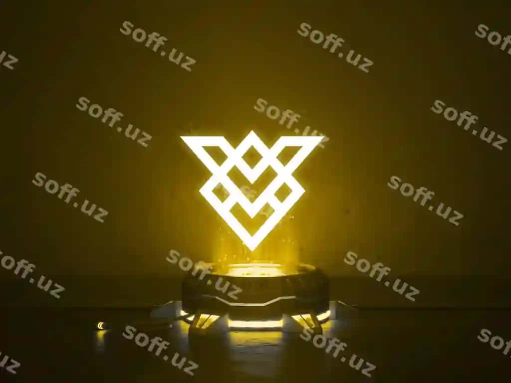 Futuristik hologram podyak logotip mockup | Futuristic hologram pedestal logo mockup