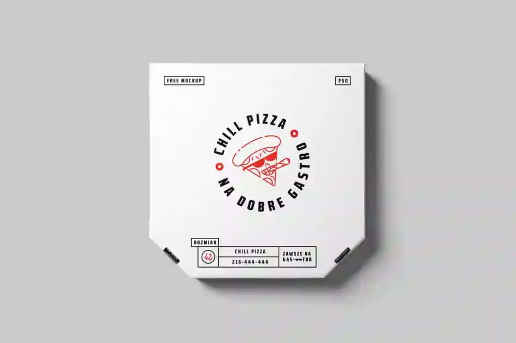 Pizza qutisi maketi | Pizza box mockup