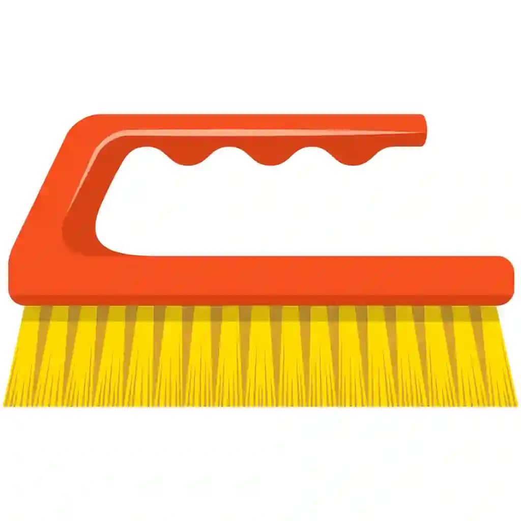 Cho'tkasi vektor belgisini tozalash vositasi izolyatsiya qilingan oq fon | Brush vector icon cleaning tool isolated white background
