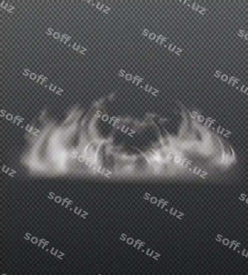 Haqiqiy oq to'ponga ikonlar to'plami farqiyan transparent hosil qilingan o'lchovlari bilan | Realistic white fog icon set isolated with varying sizes transparent
