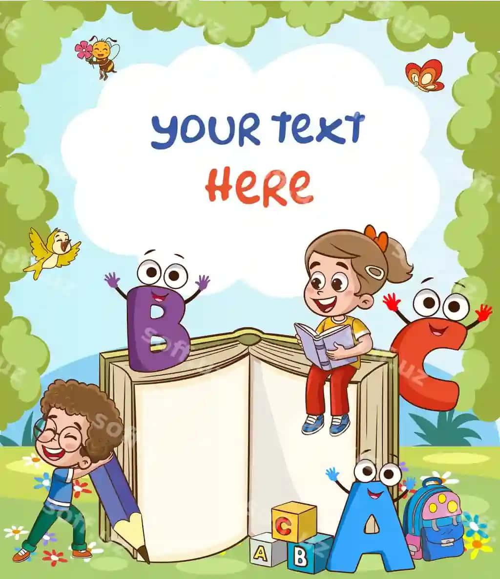 Bo'sh nota varaq bolalar ta'lim vektori | Blank note paper children education vector