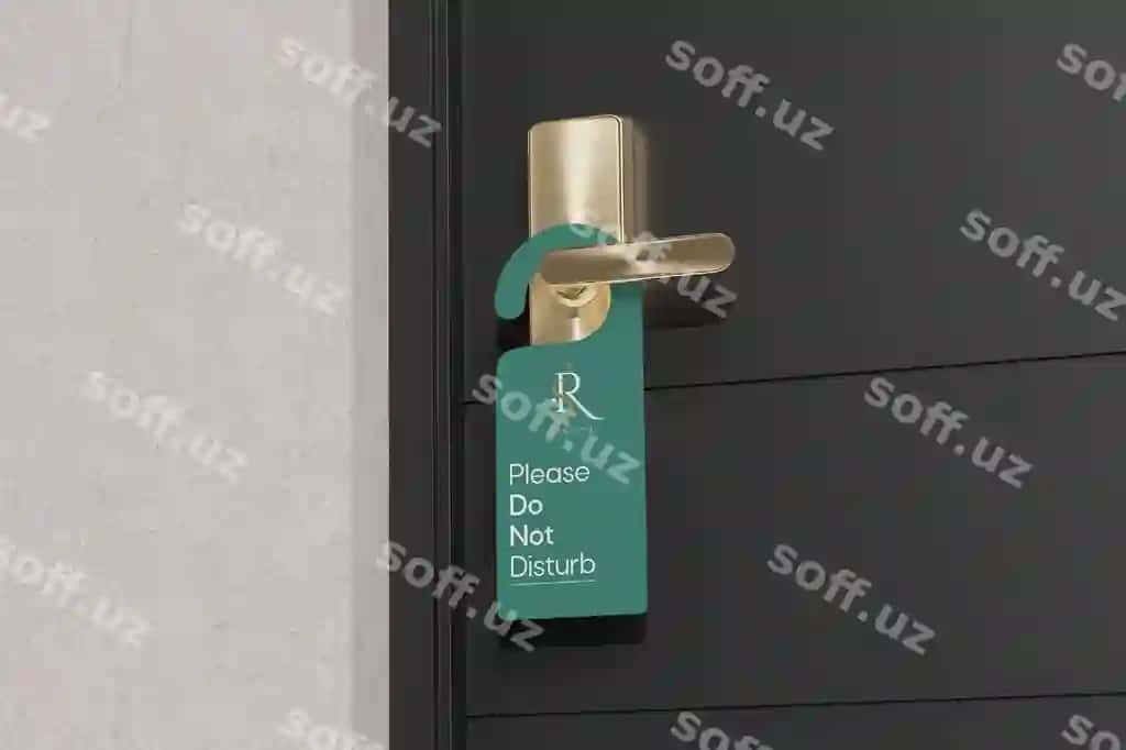 Eshik askari namunasi | Door hanger mockup 2