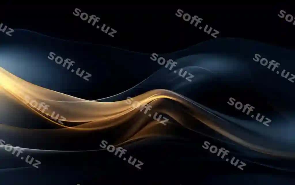Silliq, yumshoq chiziqlar bilan mavhum qorong'u fon | Abstract dark background with smooth soft lines