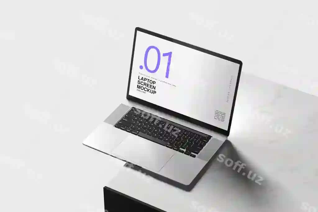 So'nggi noutbuk mockup ochiq fonda | Latest laptop mockup clear background