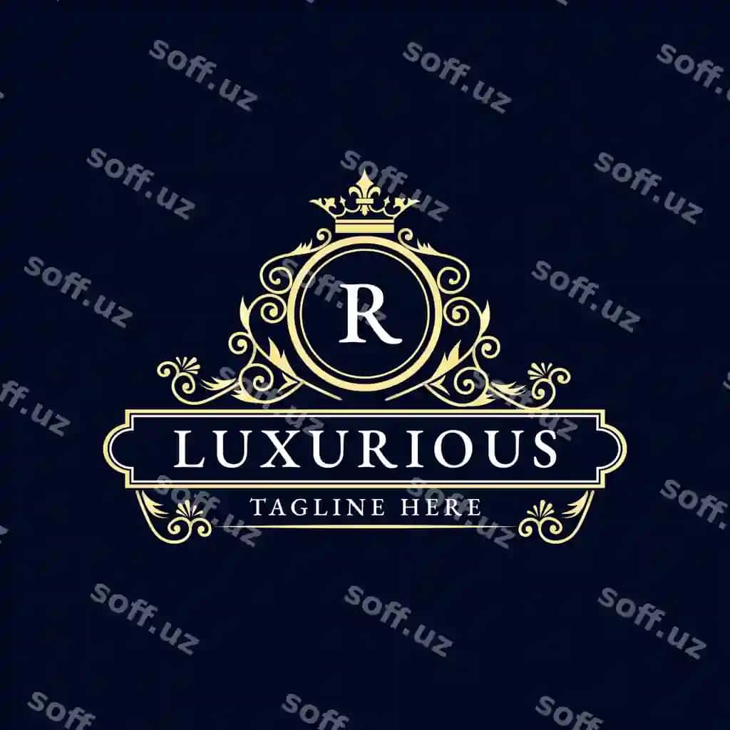 Calligrafik, feminin, gulli, qolda chizilgan, heraldik monogramma, antik logotip. | Calligraphic feminine floral logo hand drawn heraldic monogram antique