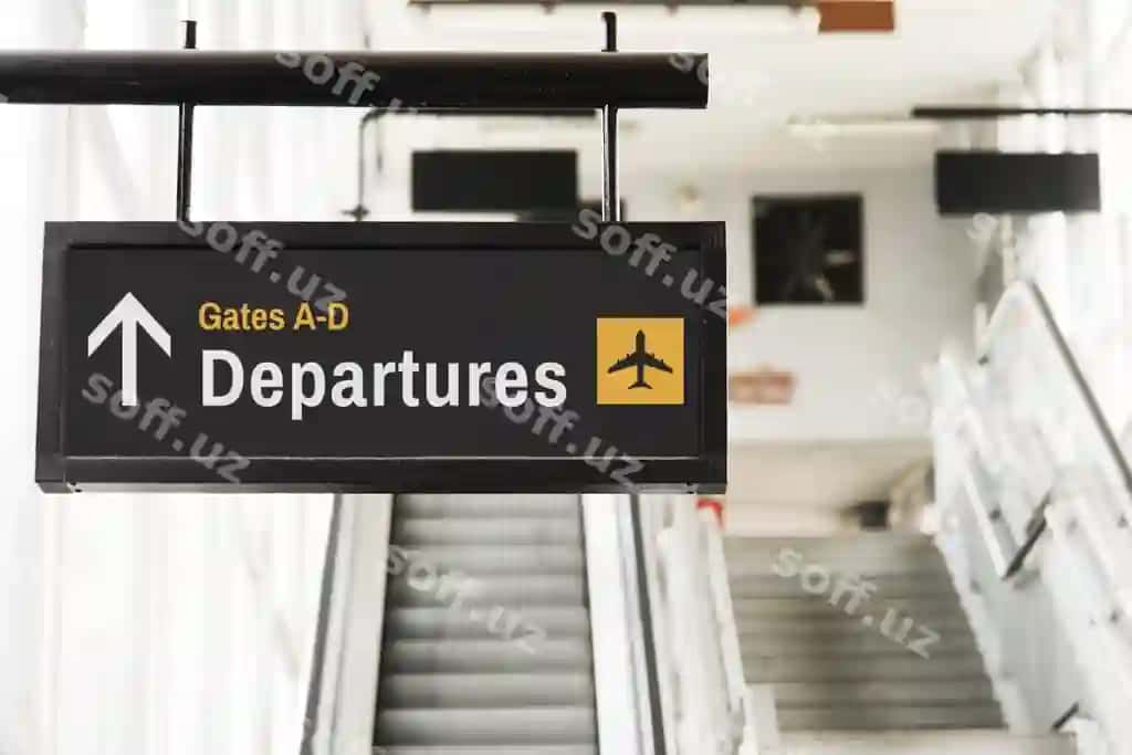Osilgan belgi maketi old eskalator | Hanging sign mockup front escalator