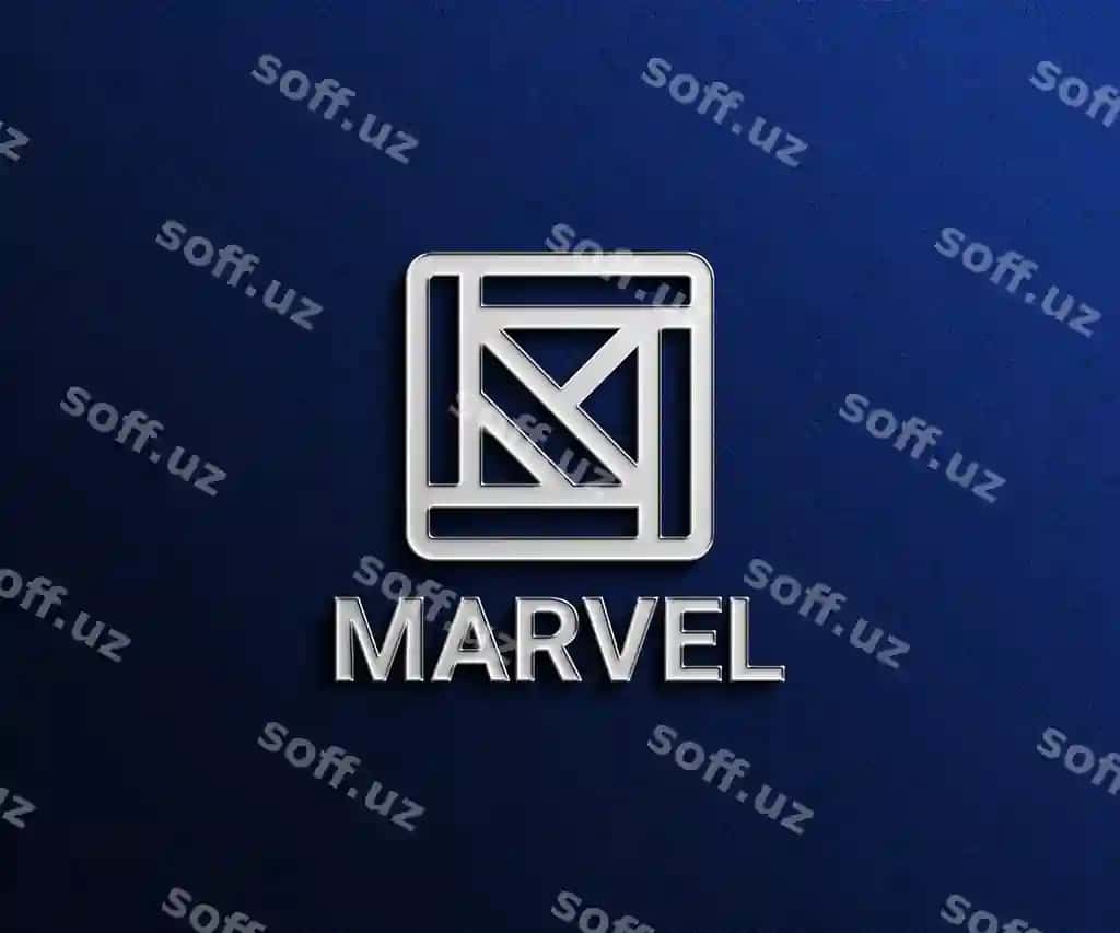 3d logotip mockup ko‘k fon | 3d logo mockup blue background