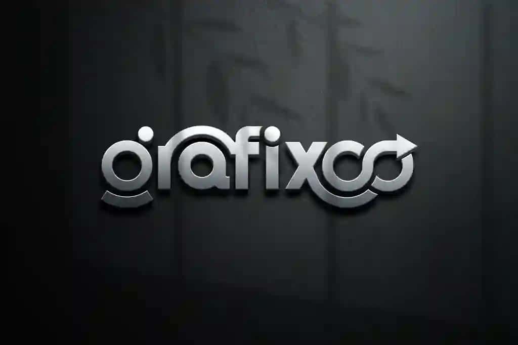 3D shisha logotip maket pds | 3d glass logo mockup pds