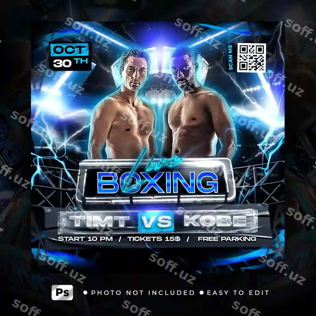Flyer boks post story premium PSD | Flyer boxing post story premium psd