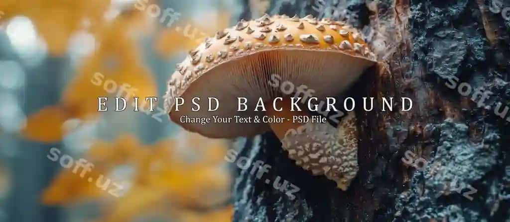 Qoq'cho'r o'sgan daraxt germezasi | Mushroom growing tree trunk