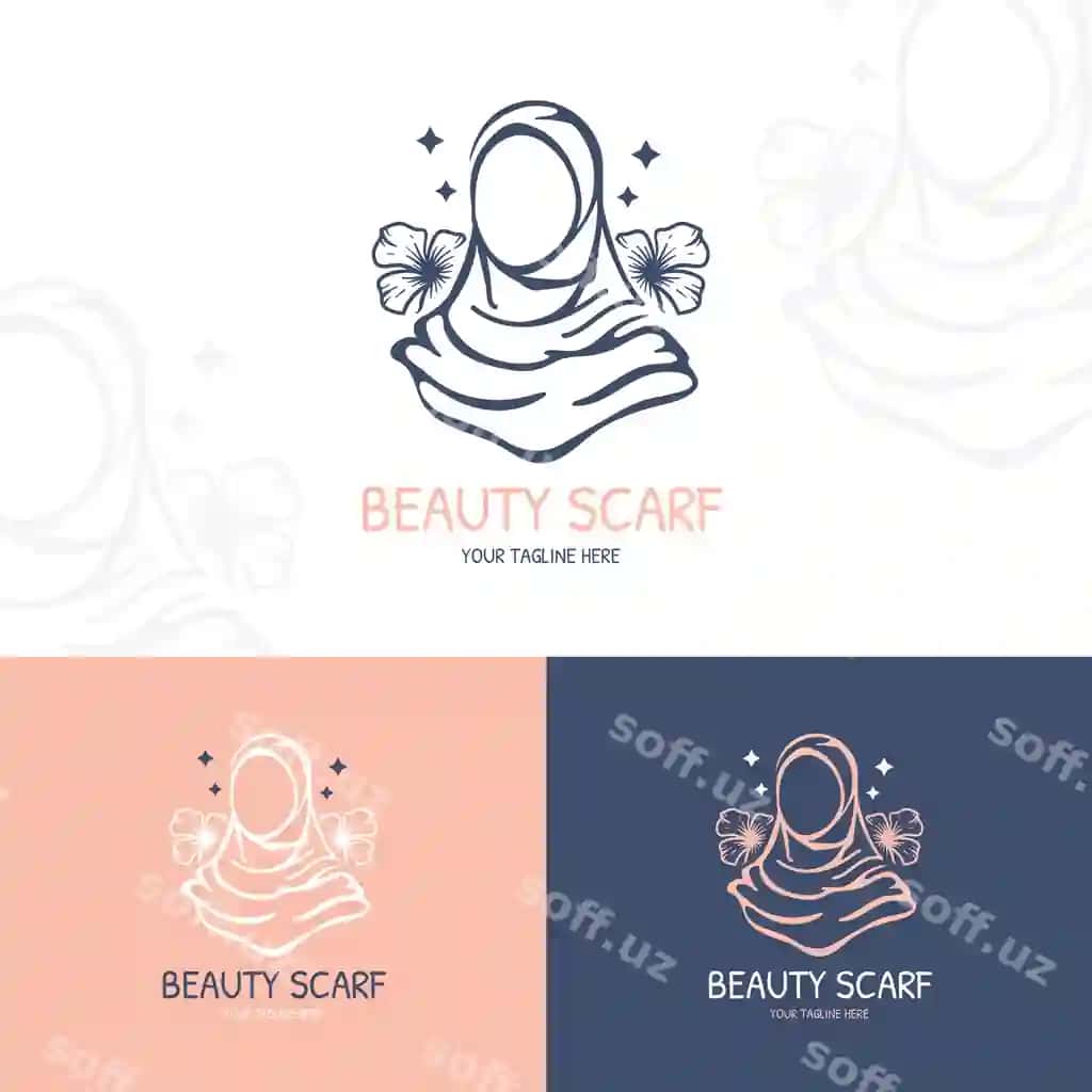 Qollanma poyuz logo dizayni | Hand drawn scarf logo design