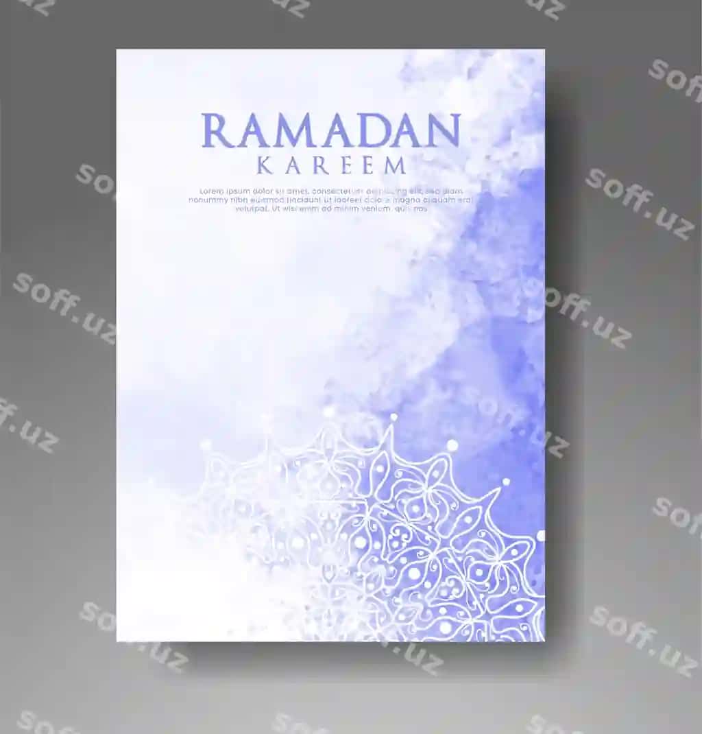 Muqova sanasi uchun akvarel fonli kartochkalar dizayni | Cards with watercolor background design your cover date postcard