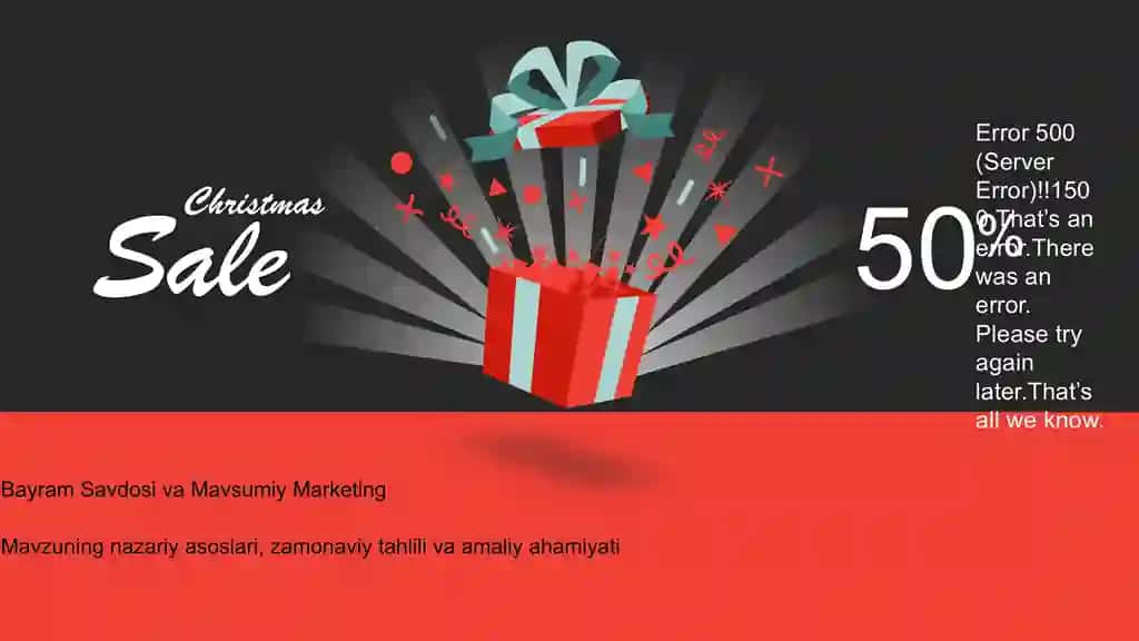 Bayram Savdosi va Mavsumiy Marketing Taqdimoti (48 Slayd)