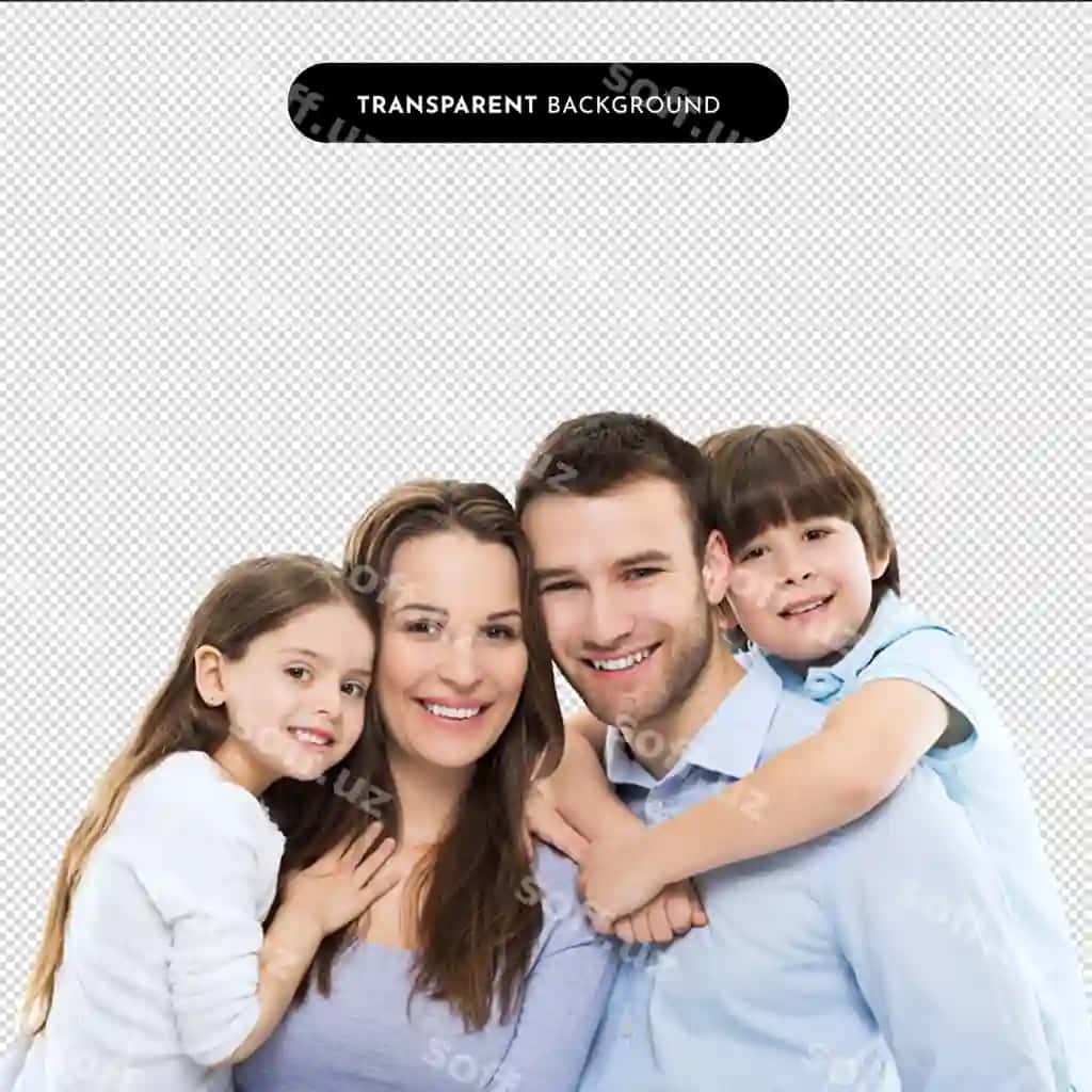 Bolali oila yuqori sifatli png tasvir shaxsiy professional | Family with children highquality png image personal professional