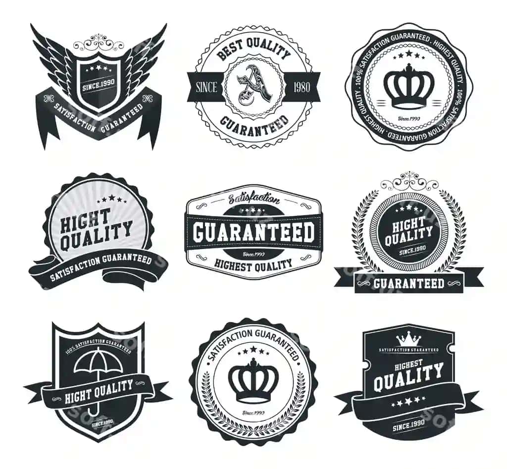 Vektor badjalar etiketlar to'plami | Vector badges labels set