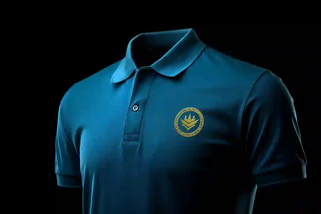 Psd tahrirlash mumkin bo'lgan kashta tikish logotipi effektli maket polo ko'ylak | Psd editable embroidery logo effect mockup polo shirt