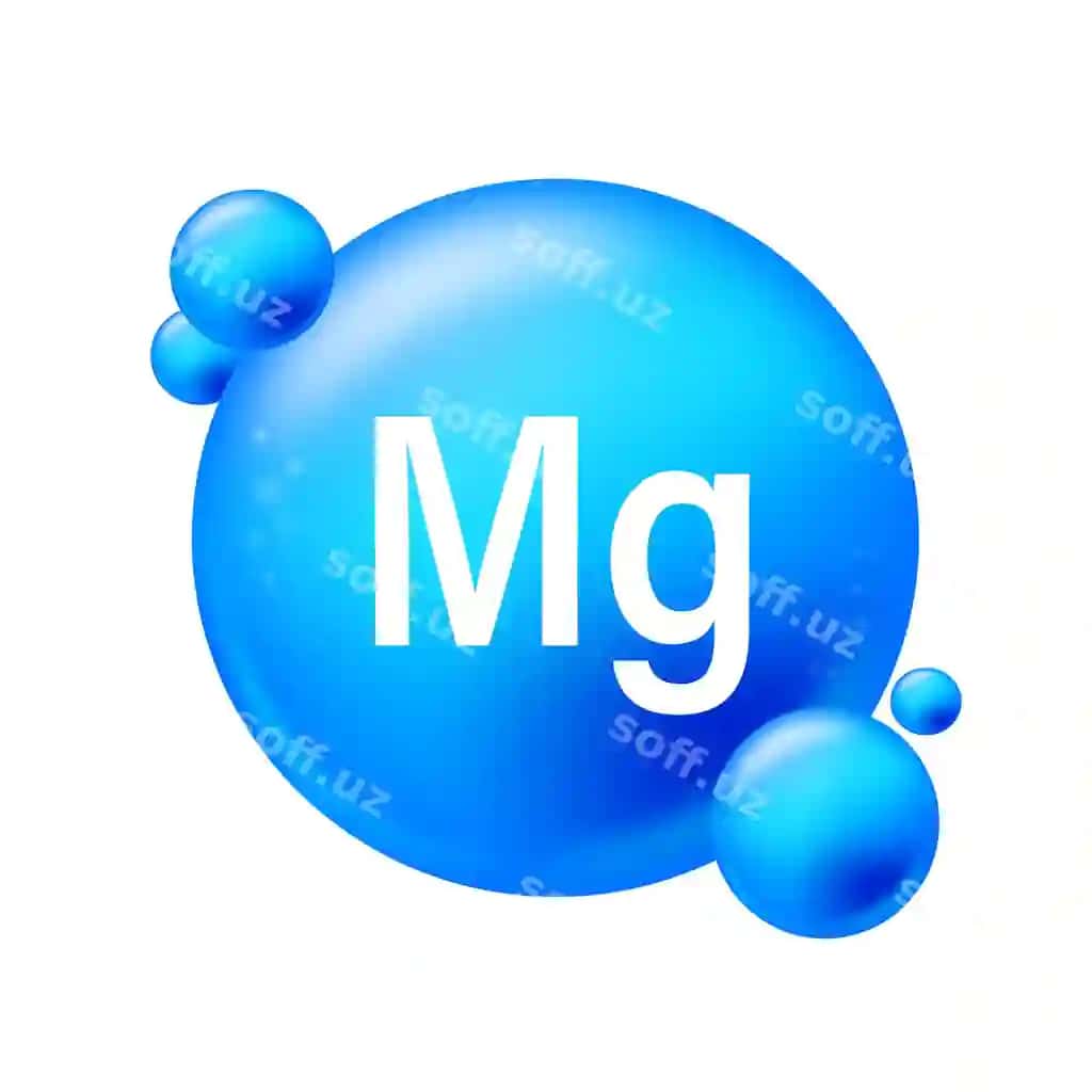 Magniy elementi uning ahamiyati jonli vektorli illyustratsiya mg | Magnesium element its significance vibrant vector illustration mg