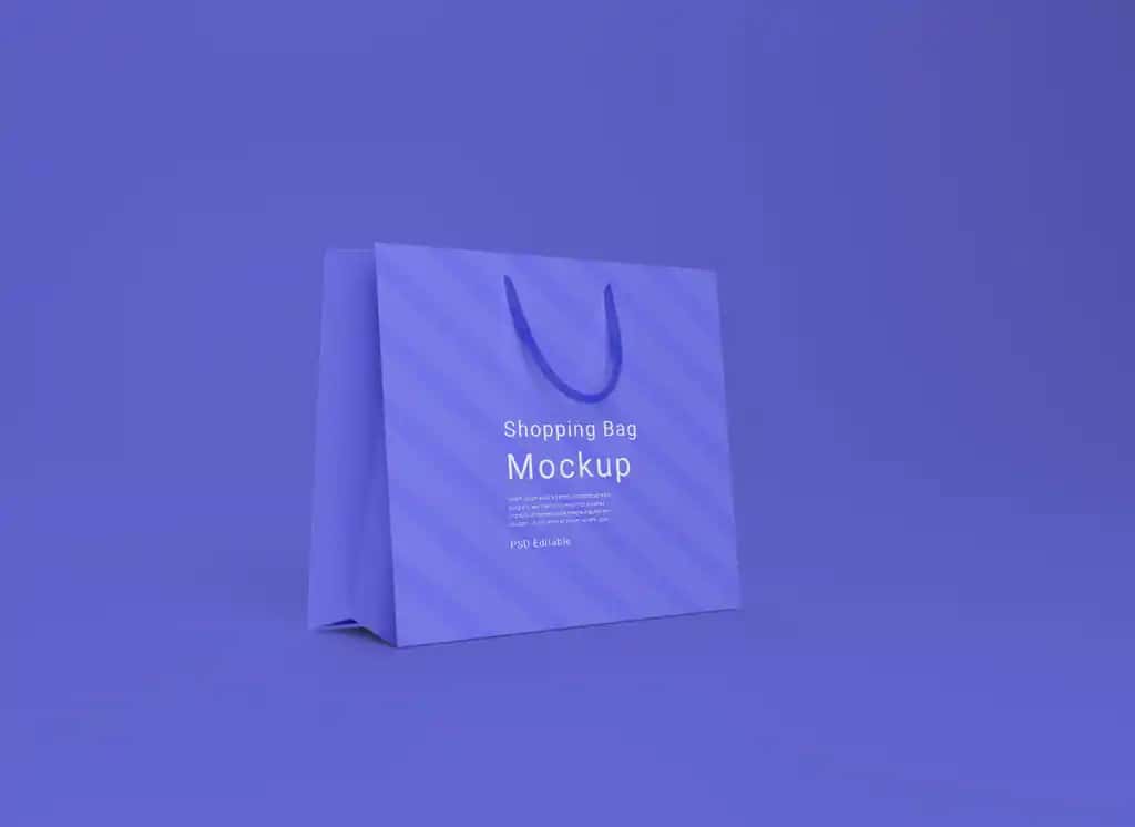 Psd xarid qilish sumkasi maketi | Psd shopping bag mockup