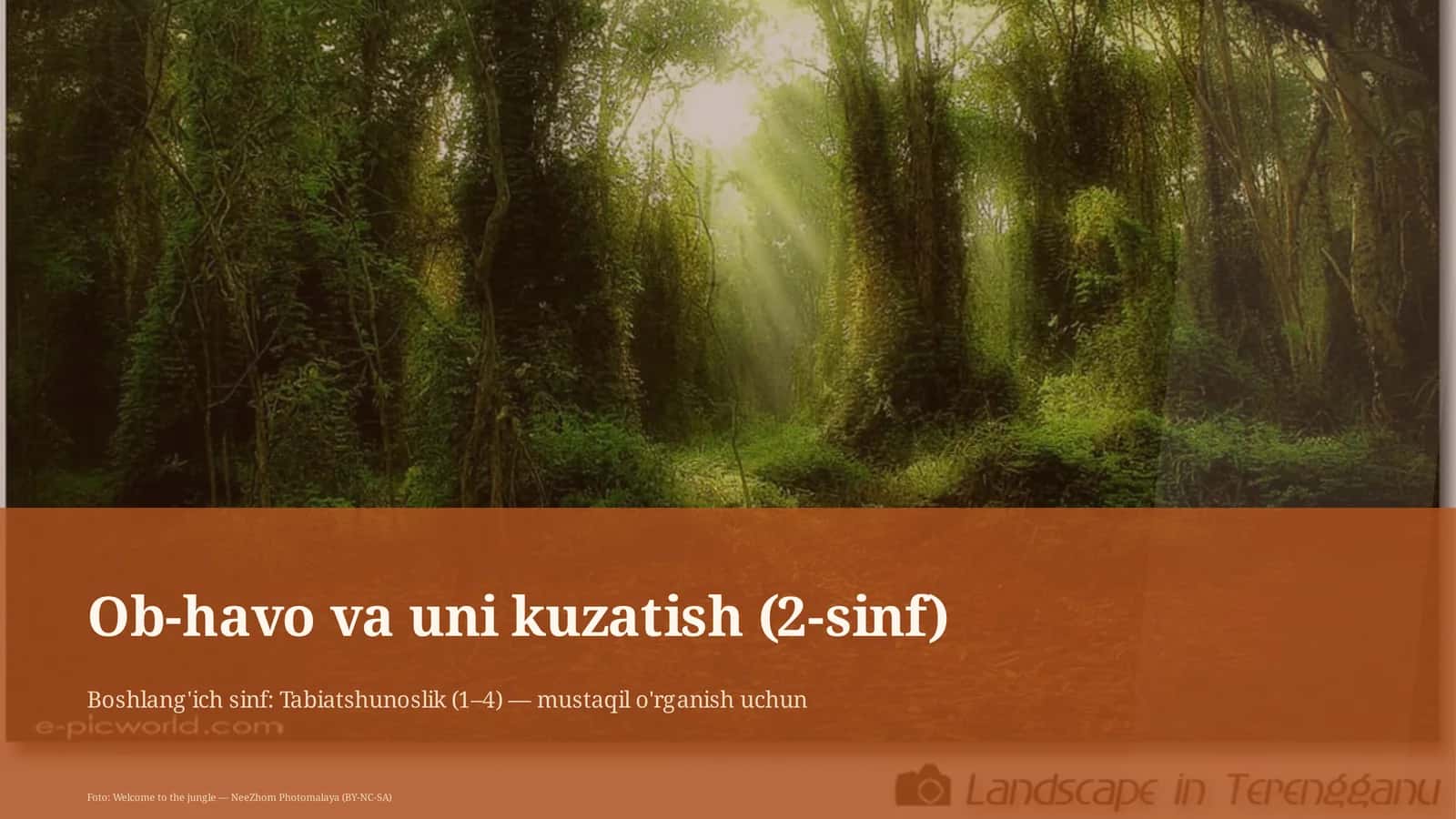Ob-havo va uni kuzatish (2-sinf)