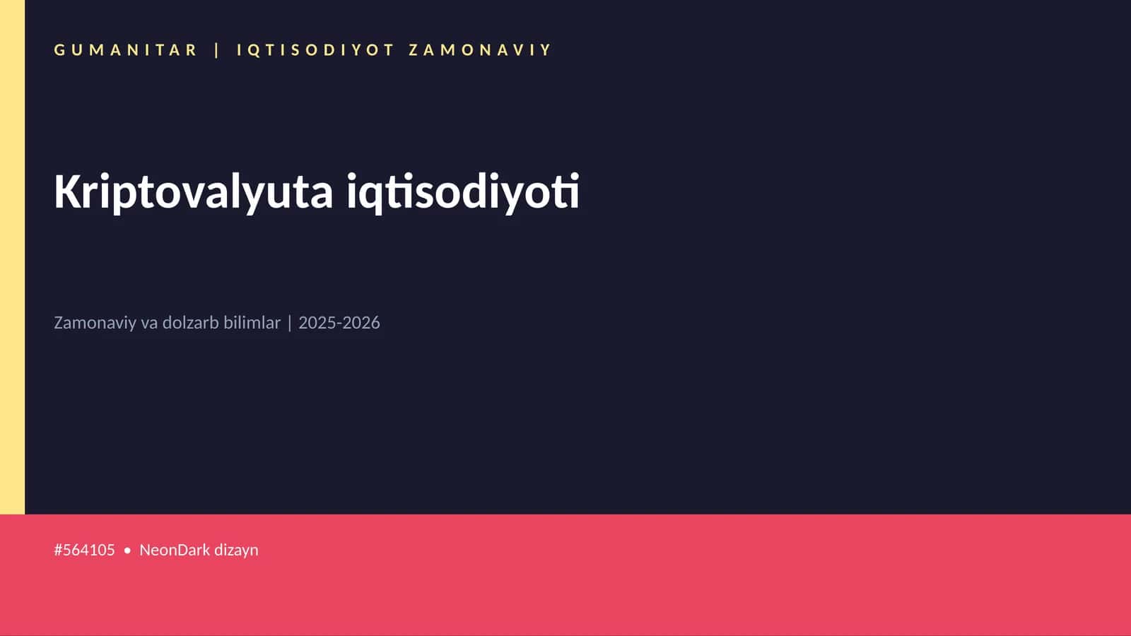 Kriptovalyuta iqtisodiyoti