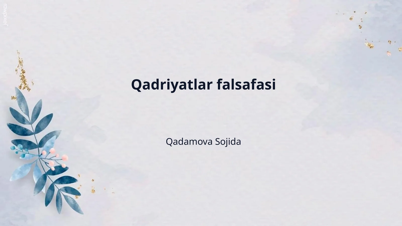 Qadriyatlar falsafasi